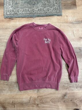 Comfort Colors Crewneck Sweatshirt - Burgundy